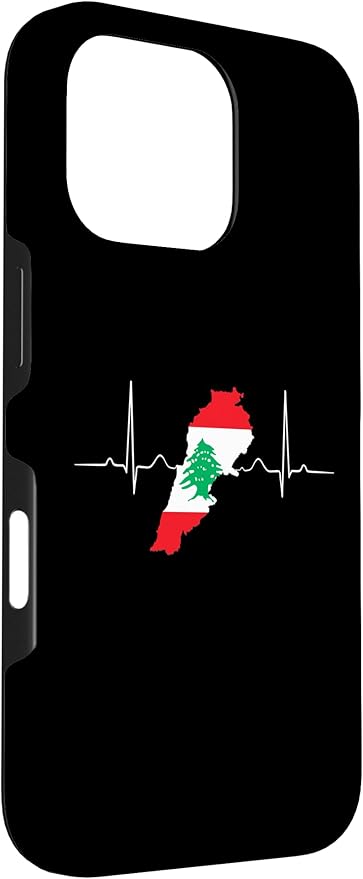 Lebanon Heart Lebanese Heartbeat Vintage Lebanon Map Case for iPhone 16 Pro