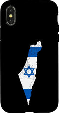 Israel National Flag Distressed Map Case for iPhone X/XS