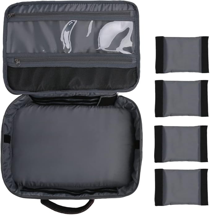 Kylebooker Fly Fishing Reel and Gear Case, Portable Tackle Organizer Storage Travel Bag for Spinning Baitcasting Fly Reels