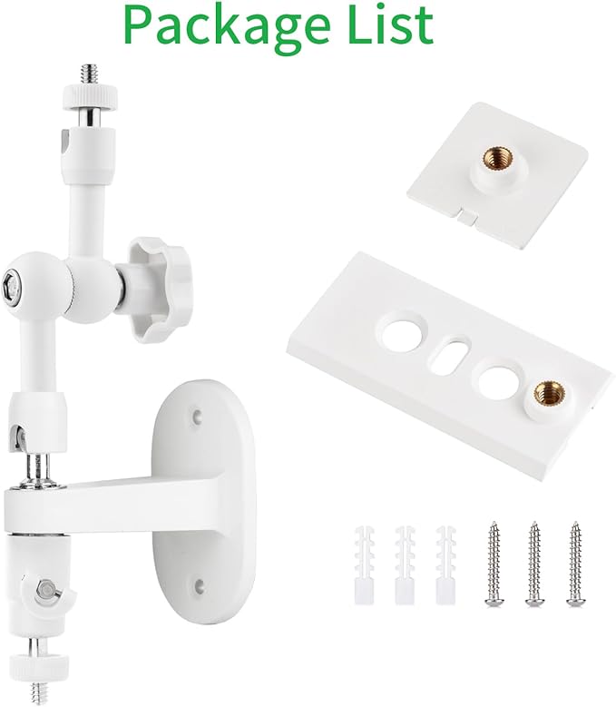 2-in-1 Wall Mount for Ring Solar Panel, Ring Stick Up Cam Battery, Spotlight Cam and Spotlight Cam Plus/Pro(Battery), Adjustable Angle to Get Maximum Sunlight for Your Solar Panel