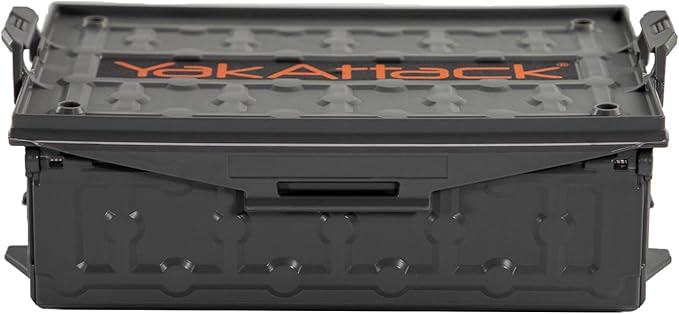 YakAttack TracPak Stackable Storage Box – Battleship Grey | Kayak Fishing Gear Storage | Fits GearTrac & MightyMount | Kayak Accessories for Fishing Tackle & Tools | Compact 1 lb Weight