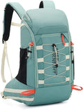 Bseash 40L Waterproof Hiking Camping Backpack with Rain Cover, Outdoor Sport Travel Daypack Rucksack for Skiing Cycling (Mint Green)