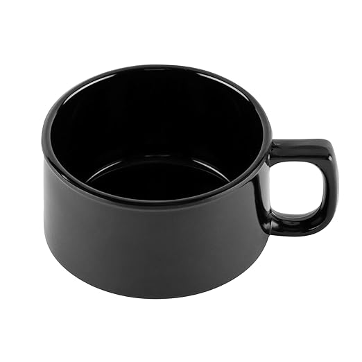 G.E.T. BF-080-BK Melamine Shatter-Resistant Mug/Coffee Cup, 11 Ounce, Black (Set of 12)