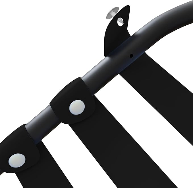 Vinyl Straps for Patio Chair Repair Kit 2'' Wide 10 Ft Long Replacement Straps + 10 Free Rivets for Outdoor Lawn Furniture Chaise Lounge Repair (Black)