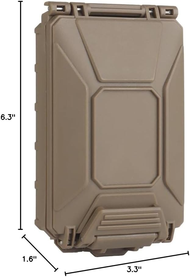 WoSporT Tactical Modular Battery Storage Organizer, MOLLE Military Hunting Vest Carry 18650/AAA/CR123A/18350 Battery Box Holder Case