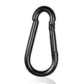 Black Carabiner, Heavy Duty Galvanized Steel Spring Snap Hook Carabiner Clips with 770LBS Holding Capacity, Ideal for Outdoor, Hammock, Swing and Travel (1PCS M10 4Inch)