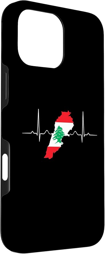 Lebanon Heart Lebanese Heartbeat Vintage Lebanon Map Case for iPhone 16 Pro Max
