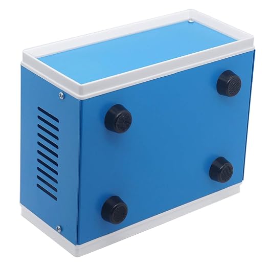 Zulkit Junction Box Blue Metal Project Box DIY Electric Enclosure Case Preventive Case Electrical Box 7.9 x 6.5 x 3.5 inch