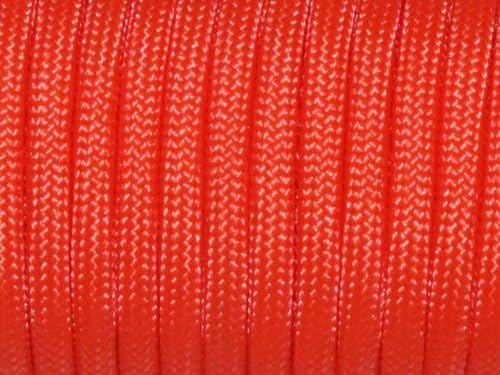 7 Strand Core 550lb Paracord Parachute Cord Lanyard Mil Spec Type III-100ft (Orange(9#))
