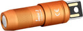 OLIGHT IMINI 2 EDC Rechargeable Keychain Flashlight, 50 Lumens Compact and Portable Mini LED Keyring Lights with Built-in Battery Ideal for Everyday Carry and Emergencies (Orange)