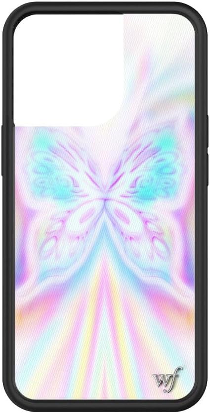 Wildflower Cases - Compatible with iPhone 13 Pro | Protective Black Bumper, 6.5ft Drop Test Certified, Women Owned Small Business | Purple, White, Aura, Modern, Trendy, Cute | Manifest