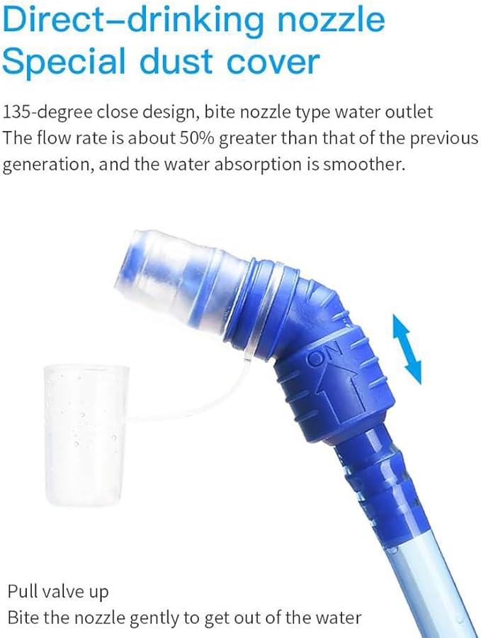AONIJIE Hydration Bladder 1.5L Water Reservoir, Leakproof Water Storage Bladder Bag, BPA Free, Large Opening, for Hiking Camping Running