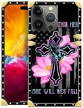 Compatible with iPhone 15 Pro Max Case, Praying Cross Hands Luxury Golden Decoration for Girl Women Soft TPU Shockproof Protective Hard PC Back for iPhone 15 Pro Max