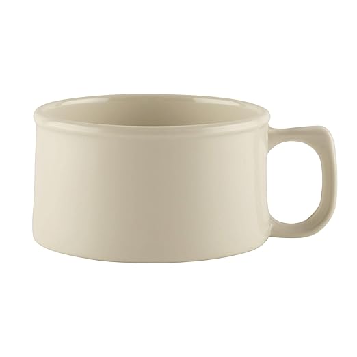 G.E.T. BF-080-IV Melamine Shatter-Resistant Mug/Coffee Cup, 11 Ounce, Ivory (Set of 12)
