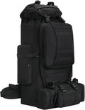 100L Camping Hiking Backpack,Molle military Tactical rucksack backpack,Waterproof Lightweight Hiking Backpack (Black)