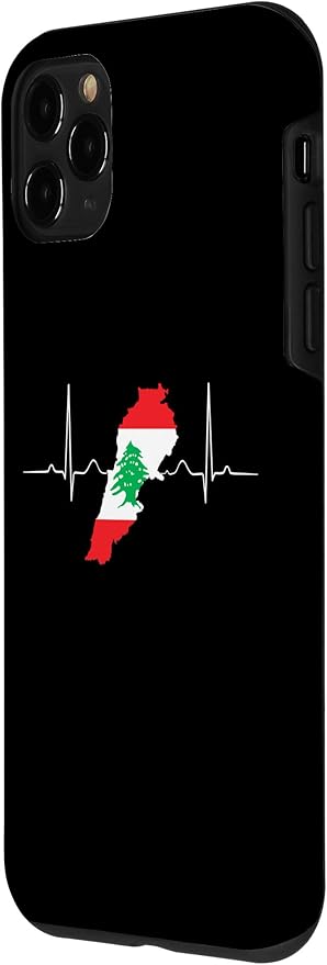 Lebanon Heart Lebanese Heartbeat Vintage Lebanon Map Case for iPhone 11 Pro