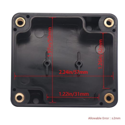 Project Box IP65 Waterproof Junction Box ABS Plastic Electrical Boxes DIY Electronic Project Case Power Enclosure 2.5”x2.3”x1.3”