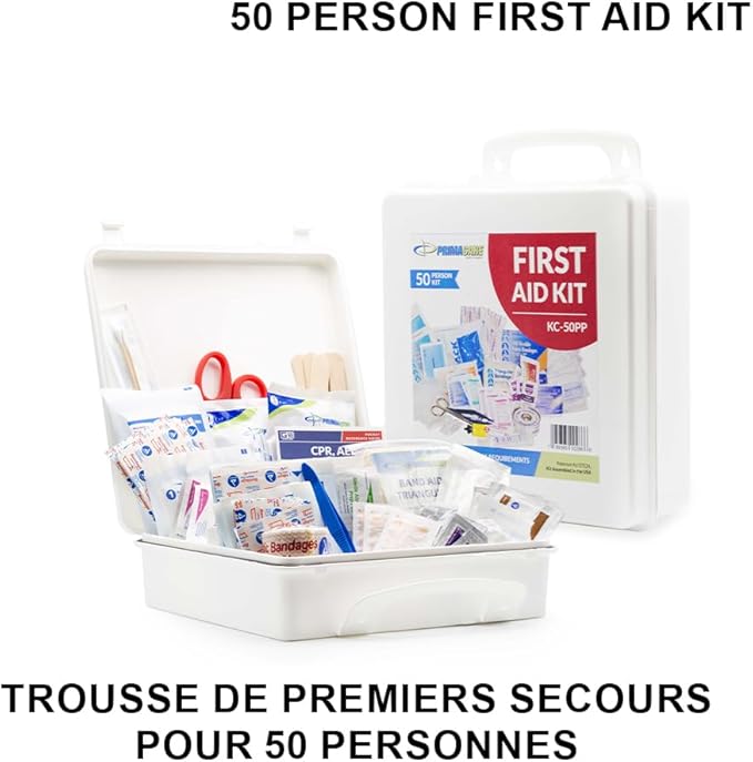 Primacare KC-50PP 50 Person Large Emergency Preparedness First Aid Kit for Home, School and Office, Wall Mounted
