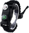 Survival Paracord Bracelet,Fire Starter,Waterproof SOS Light, Compass, Whistle, Adjustable AK87 20 in 1,Outdoor Ultimate Tactical Survival Gear Set,Gift for Kids,Men