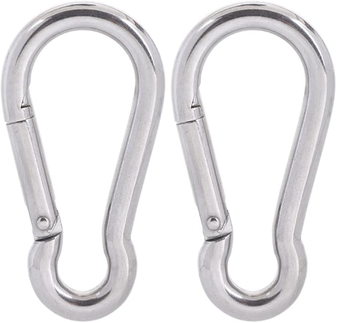 PROND Carabiner Clip, Heavy Duty Carabiner Clips, 316 Stainless Steel Carabiner Hooks, Multi-Purpose Spring Snap Hook