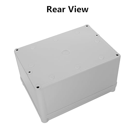 LeMotech Junction Box IP67 Waterproof Dustproof ABS Plastic Project Box for Electrical Outdoor Enclosure Gray 6.9 x 4.9 x 3.9 inch (175 x 125 x 100 mm)