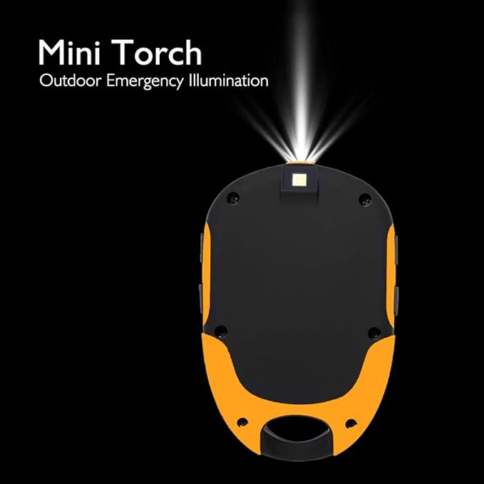 Multifunction Digital Altimeter, Waterproof Handheld GPS Navigator Tracker with Mini Torch, Electronic Barometer Thermometer Compass for Camp Climb Hike