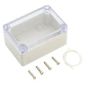 LeMotech ABS Plastic Junction Box Dustproof Waterproof IP65 Electrical Enclosure Box Universal Project Enclosure Grey with PC Transparent Clear Cover 3.9 x 2.7 x 2 inch(100 x 68 x 50 mm)