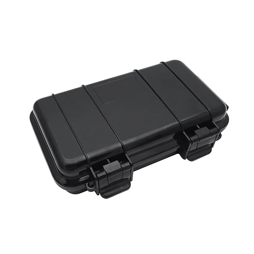 SEIWEI Outdoor Sealed Waterproof Safety Case Plastic Tool Dry Storage Box For Electronic Equipment Camping Outdoor Tool - Small Box(A) MMZ-HA5272A-RT Black