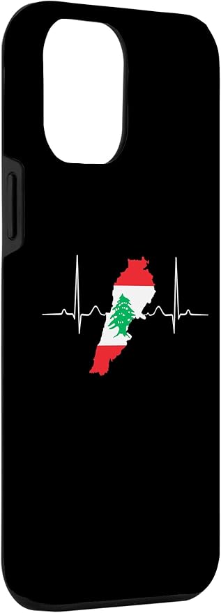 Lebanon Heart Lebanese Heartbeat Vintage Lebanon Map Case for iPhone 12 Pro Max