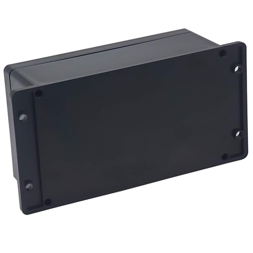Junction Box IP65 Waterproof ABS Plastic Electrical Project Case Power Junction Boxes, Project Box with Fixed Ear Black 7.87 x4.72 x2.95 inch (200x120x75 mm)