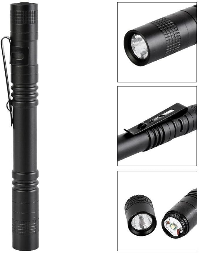 Pen Flashlight,10PCS Led Pen Light Flashlights with Clip,Mini Flashlight Bright Pocket Penlight