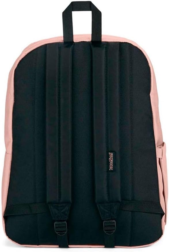 JanSport SuperBreak Plus Backpack with Padded 15-inch Laptop Sleeve and Integrated Bottle Pocket - Spacious and Durable Daypack for Work and Travel - Misty Rose