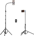 elitehood Magnetic iPhone Tripod Stand with Flexible Gooseneck, Magsafe Phone Stand for Video Recording Filming, Heavy Duty Aluminum Phone Tripod for iPhone 17 Pro Max / 17 Pro / 16 Pro Max