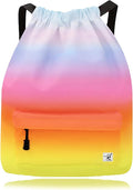 Waterproof Drawstring Bag, Gym Bag Sackpack Sports Beach Backpack for Men Women