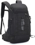 Bseash 40L Waterproof Hiking Camping Backpack with Rain Cover, Outdoor Sport Travel Daypack Rucksack for Skiing Cycling (Black)
