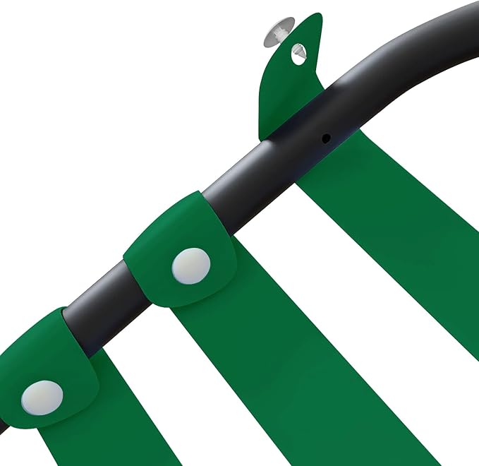 Vinyl Straps for Patio Chair Repair Kit 2'' Wide 10 Ft Long Replacement Straps + 10 Free Rivets for Outdoor Lawn Furniture Chaise Lounge Repair (Dark Green)