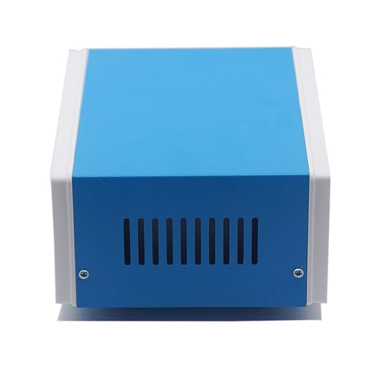 Zulkit Junction Box Blue Metal Project Box DIY Electric Enclosure Case Preventive Case Electrical Box 7.9 x 6.5 x 3.5 inch
