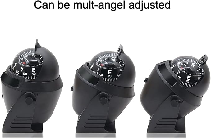 Marine Compass for Boat LED Light Navigation Pivoting Electronic Automotive High Precision Compass for Sailing Boat Car Truck
