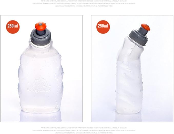 AONIJIE 250ML/350ML/500ML/600ML Portable TPU Soft Water Bottle Folding Soft Flasks For Outdoor Marathon Running Hydration Camping Hiking