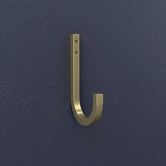National Hardware N337-905 Reed Multi-Purpose Hook, 4", Brushed Gold