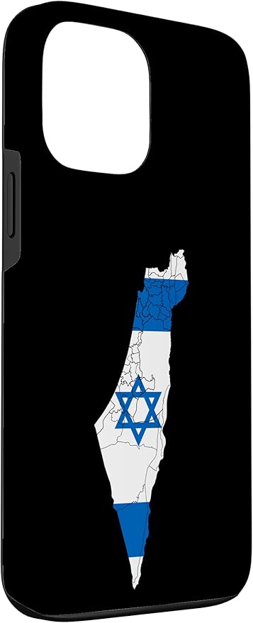 Israel National Flag Distressed Map Case for iPhone 13 Pro Max