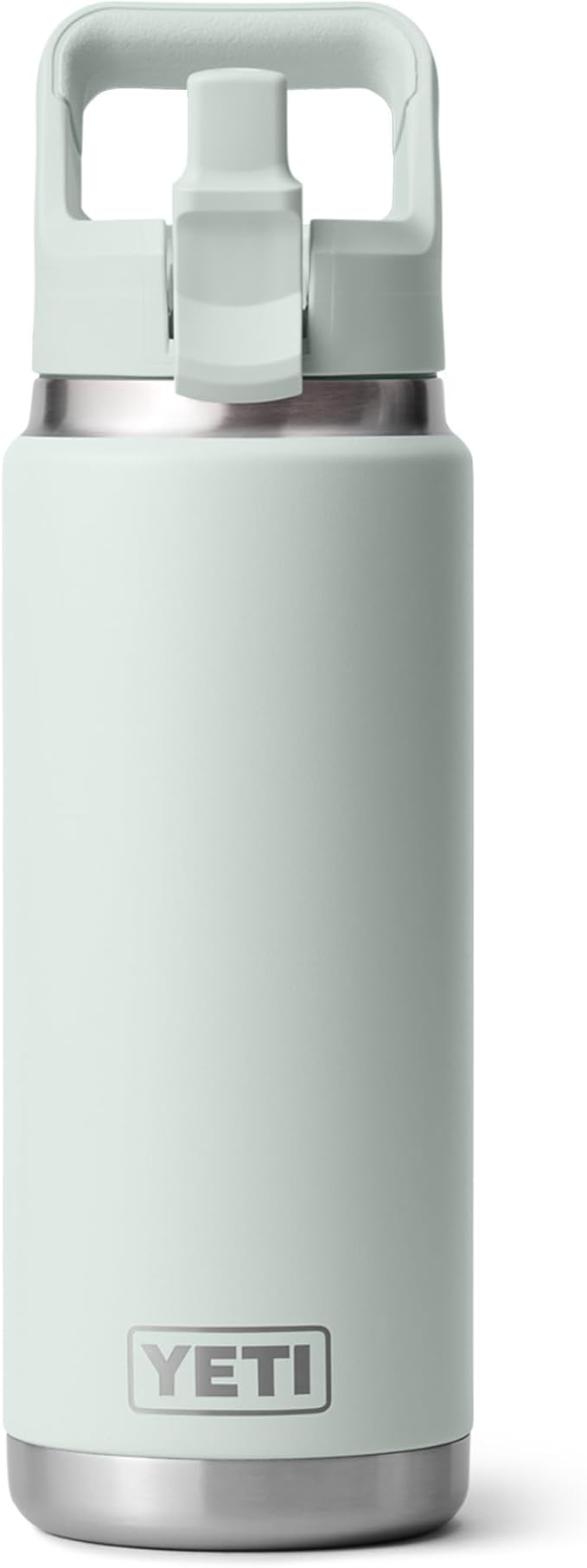 YETI Rambler 26 oz Bottle, Vacuum Insulated, Stainless Steel with Color Matching Straw Cap