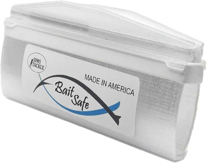 Bait Safe Lure cover/Protector, Patent Pending easy on/Off system, Saltwater Resistant Fishing Gear, Protects & Organizes Lures (Translucent, Large)
