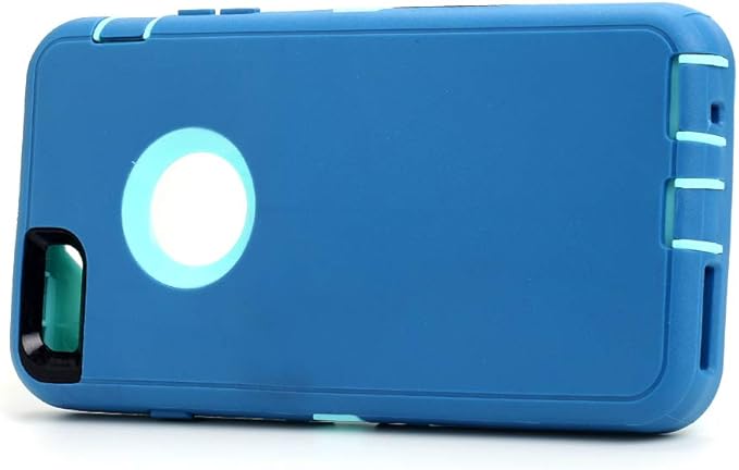 AICase iPhone 6 Case, iPhone 6S Case [Heavy Duty] Built-in Screen Protector Tough 3 in 1 Rugged Shockproof Cover for Apple iPhone 6/6S (Ocean Blue/Aqua Blue)