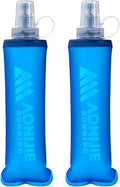 AONIJIE TPU Soft Flask Water Bottle Collapsible Running Flask for Hydration Pack, BPA Free, Wide Opening, for Outdoor Sports Hydration