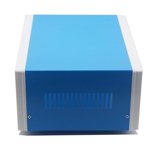 Zulkit Junction Box Blue Metal Project Box DIY Electric Enclosure Case Preventive Case Electrical Box 9.8 x 7.5 x 4.3 Inch