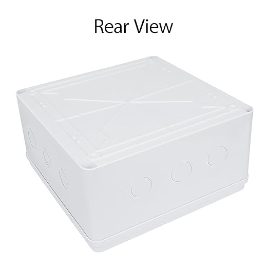 LeMotech Junction Box, Electrical Box IP65 Water Resistant Dustproof ABS Plastic Project Enclosure for Electronics White, External Size 11.8 x 11.8 x 5.9 inch