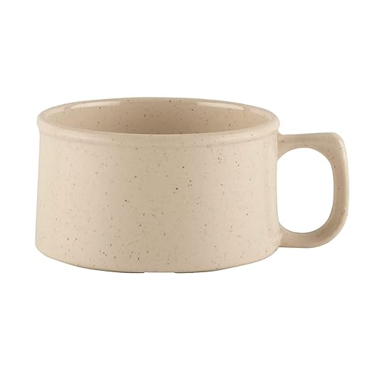 G.E.T. BF-080-S Melamine Shatter-Resistant Mug/Coffee Cup, 11 Ounce, Sandstone (Set of 12)