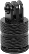 Aluminum Camera Tripod Adapter 1/4"-20 Conversion Adapter Mounts Compatible with Gopro Action Cameras Insta360 and Other Standard 1/4 Accessories, Quarter Inch Mount Adapter (Type FF)