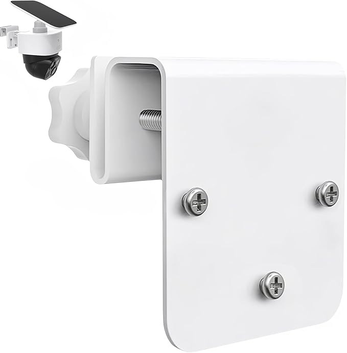 Gutter Mount Bracket for Eufy Security SoloCam S340/E30/E42 and 4G LTE Cam S33, Stainless Steel Gutter Mount for Solar Security Camera, No-Drill Installation-1 Pack
